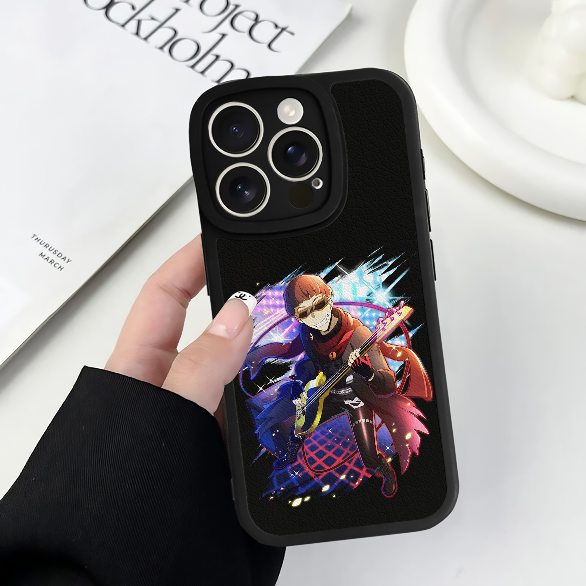 （画像用） 文豪ストレイドッグス Bungo Stray Dogs 【iPhone 16シリーズ対応】シリコンスマホケース（レザー調） 材質：シリコン